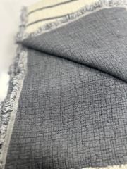 ELYAF DOLGULU MÜSLİN YATAK ÖRTÜSÜ  TEK KİŞİLİK ANTRASİT