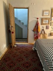 %100 Pamuklu Jakarlı Dama Desenli Siyah Çift Kişilik Pike