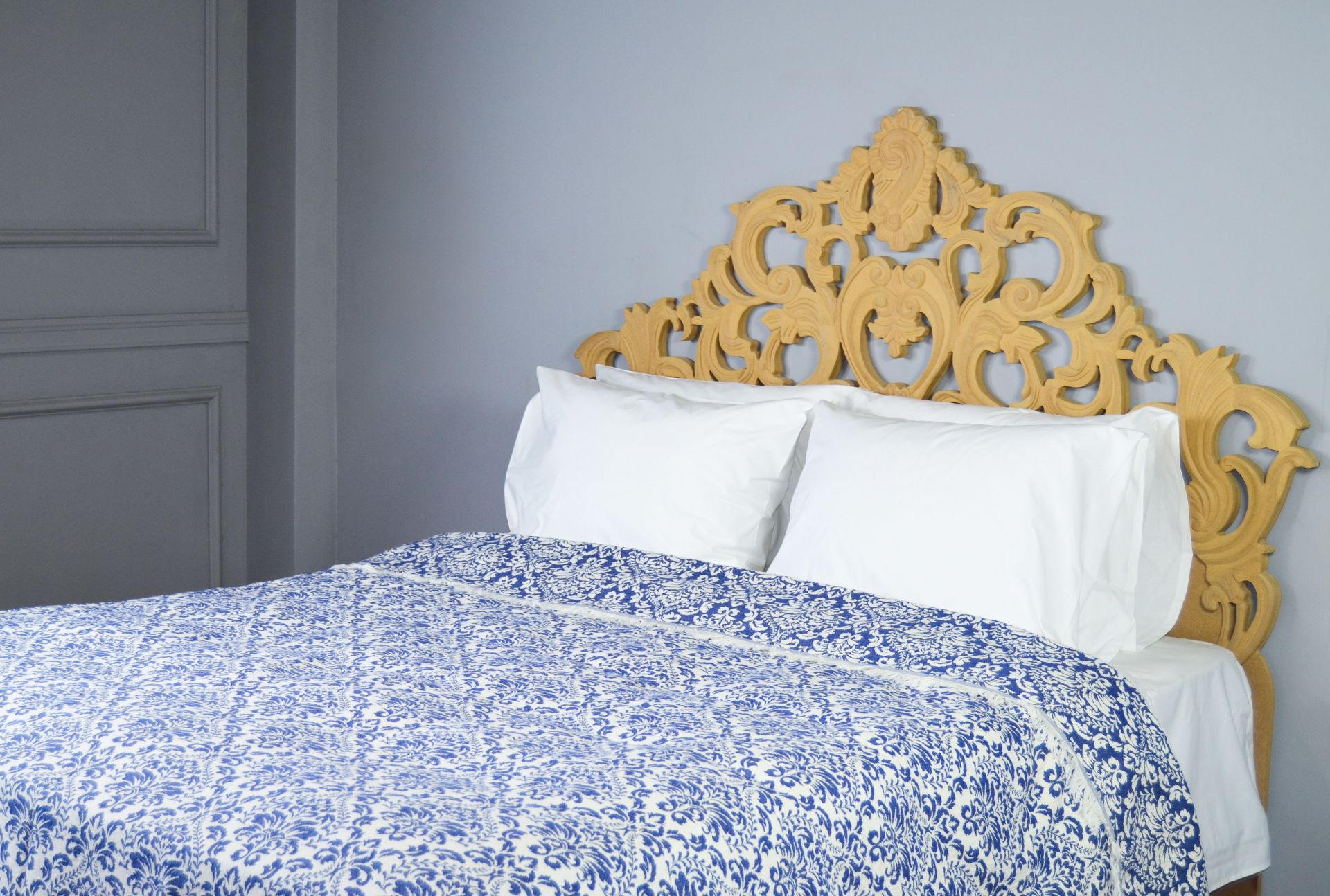 %100 Pamuklu Jakarlı ŞAL DESENLİ Lacivert Tek Kişilik Pike